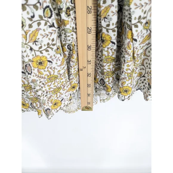 Abel The Label Dress Womens XS Yellow Jaase Halter Ditsy Floral Mini Boho Floral - Picture 11 of 11